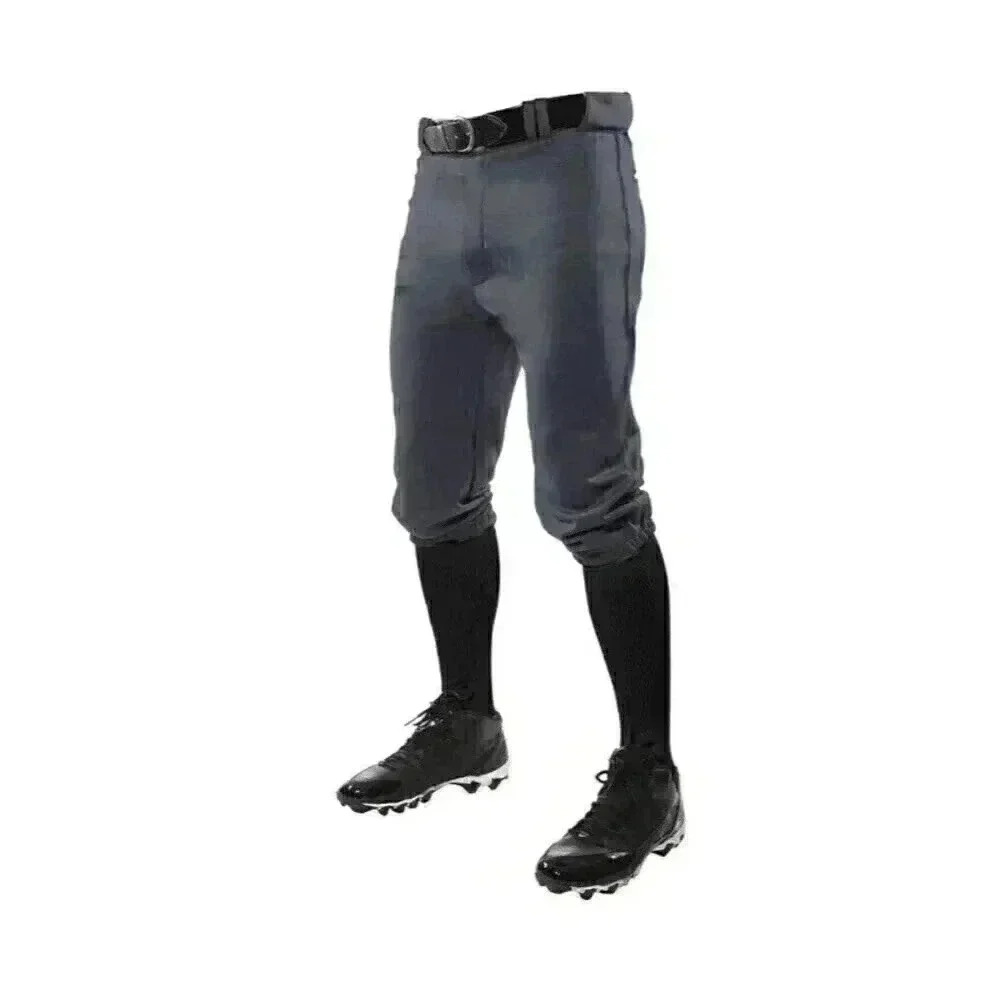 Champro Triple Crown Knicker Solid Youth Baseball Pants Gray Size XL